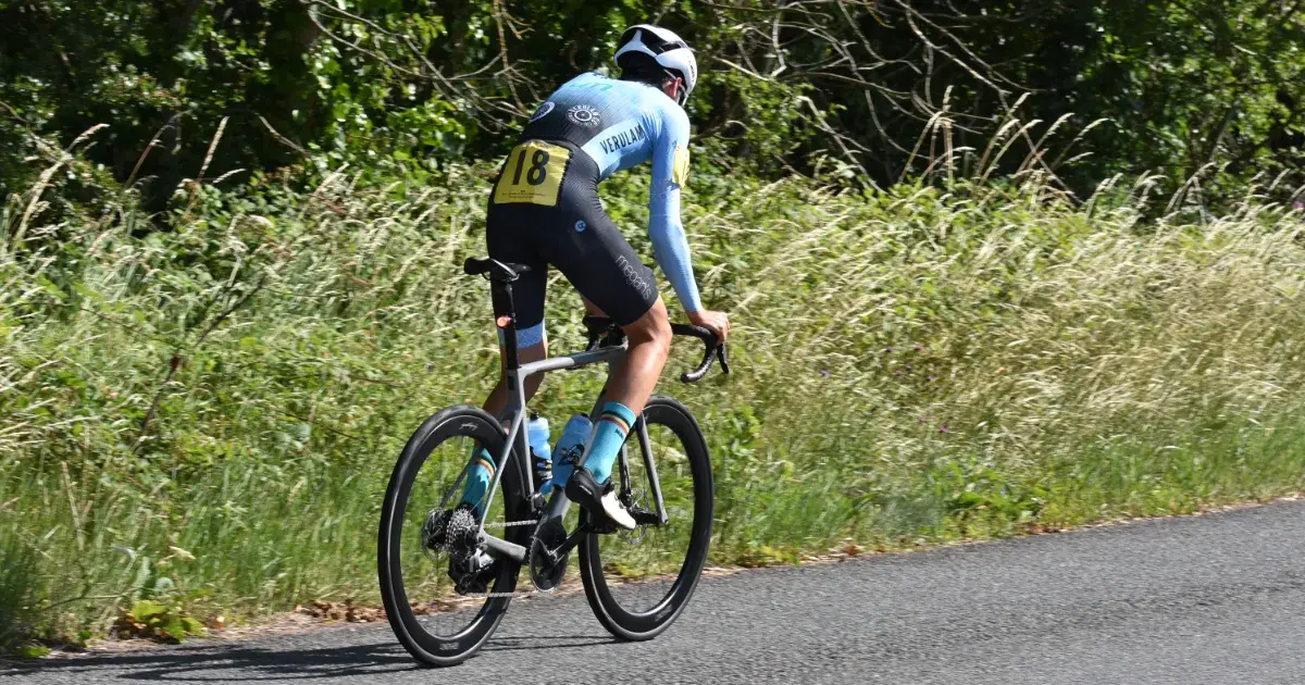 Rider on road bike 