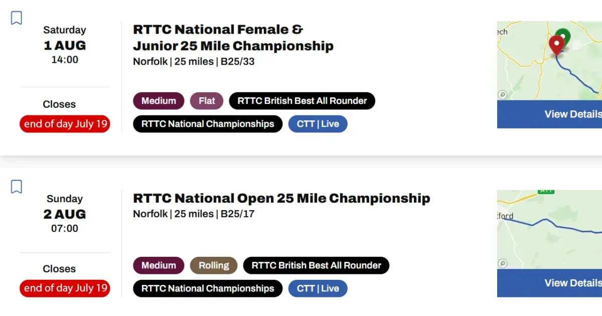 RTTC National 25s